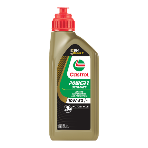 Aceite de Motor Castrol 10W50 Sintetico Power1 Ultimate 4 Tiempos