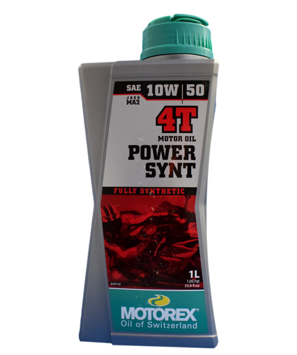 Aceite de Motor Motorex 10W50 Sintetico Power Synt 4 Tiempos