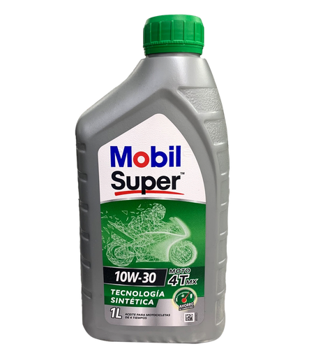 Aceite de Motor Mobil 10W30 Semisintetico Super Mx 4 Tiempos