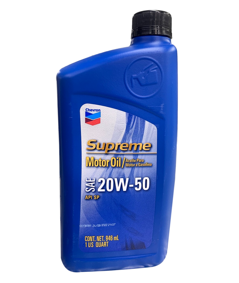 Aceite de Motor Chevron 20W50 Mineral Supreme 4 Tiempos